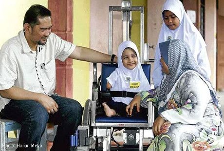 Nur Damia Terlahir Tanpa Lengan dan Kaki, Tetap Semangat
