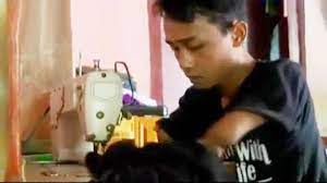 Yandhi Supriyadi Penjahit Andal Tanpa Telapak Tangan