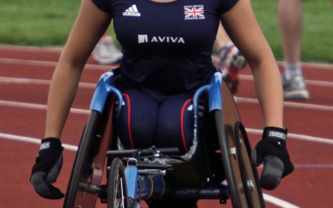 Hannah Lucy Cockroft Atlet Balap Lari Kursi Roda Asal Inggris Yang Menjadi Pemegang Rekor Paralimpiade Di Kelas 100 meter, 200 meter dan 400 meter