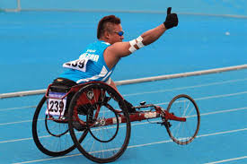 Pria Difabel Atlet Balap Kursi Roda Berprestasi