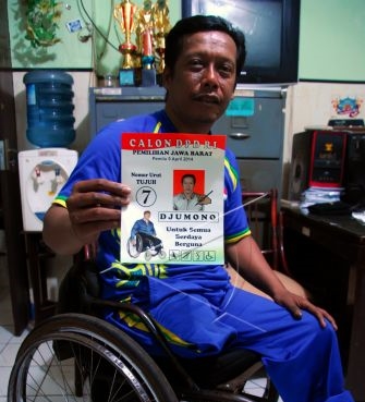 Djumono, Satu-satunya Caleg Difabel di Indonesia