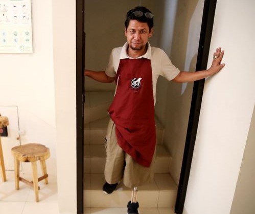 Chairul Ichwan Tak Patah Semangat Meski Cuma Punya Satu Kaki