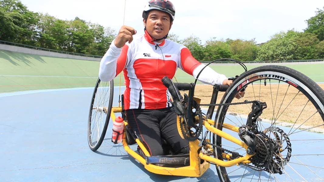 Somantri, Atlet Difabel Ini Rancang Sepeda Sendiri