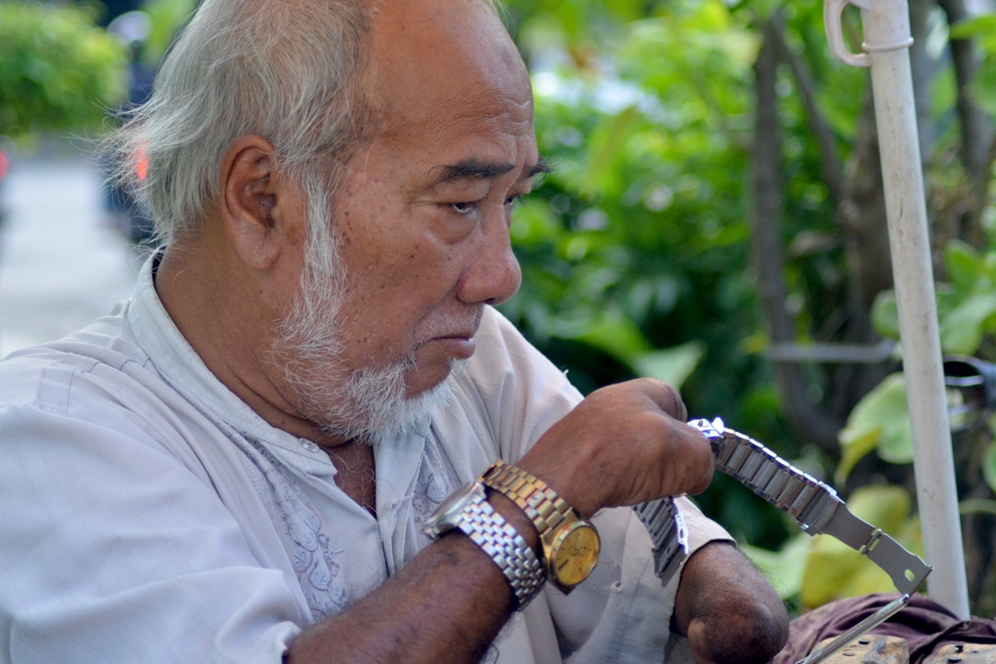 Kakek Abi Slamet difabel yang memiliki kecintaan pada skuter