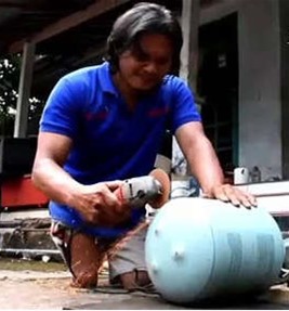 Sugeng, Ciptakan Alat Roasting Kopi Dari Barang Bekas