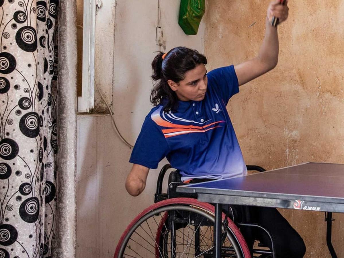 Najla Imad Lafta, Atlet Tenis Meja Disabilitas Bertalenta