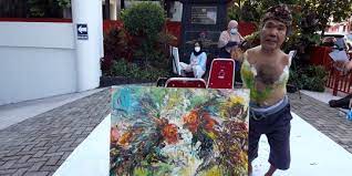 Sadikin Pard, Pelukis Difabel di Tengah Keterbatasan