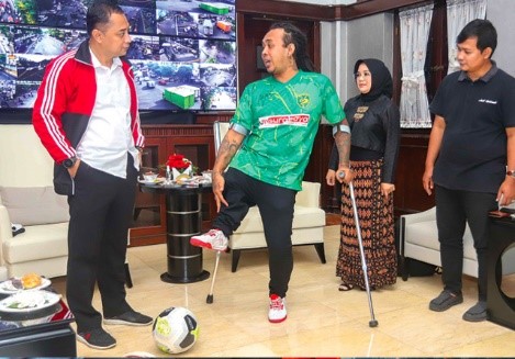 Warga Surabaya yang Bernama Khusnul Menjuarai Piala Dunia  sepak bola amputasi