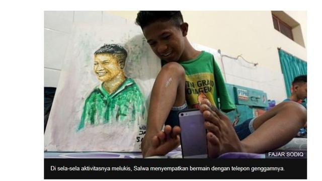 Kisah Pelukis Muda Muhammad Salwa Aristotel