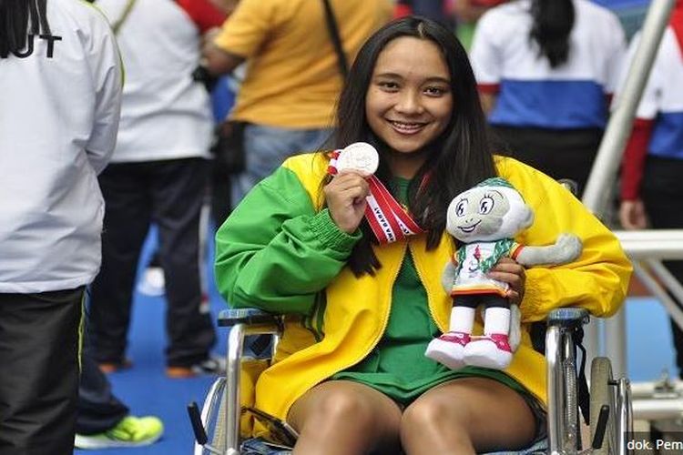 Berenang tanpa Kaki, Laura Aurelia Dinda Berhasil Pecahkan Rekor