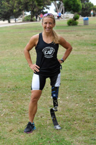 Sarah Reinertsen atlet paratriat dan mantan atlet trek Paralimpiade.