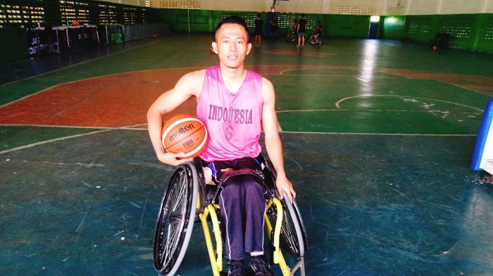 Danu Kuswantoro pemain basket kategori difabel,
