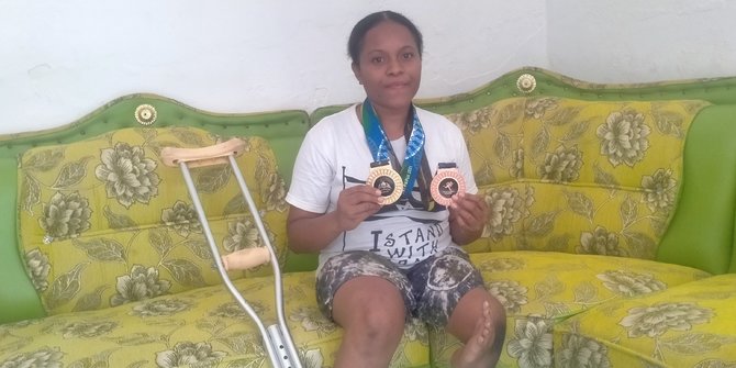 Kegigihan Antarkan Atlet Difabel Raih Medali Emas