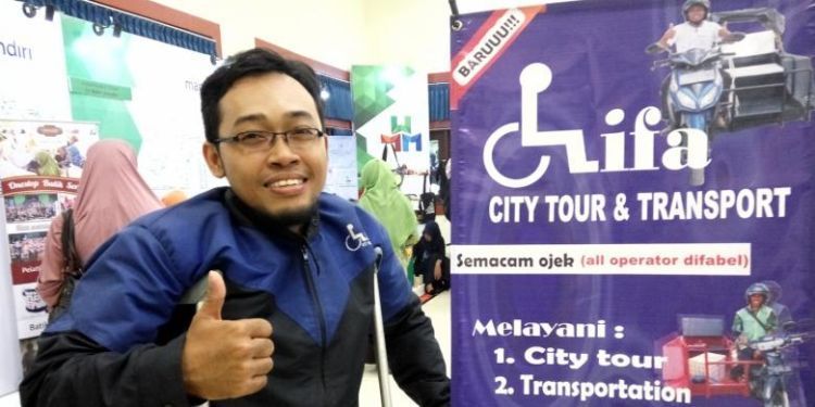 Ojek Difa, Layanan Ojek oleh Penyandang Difabel di Jogja.