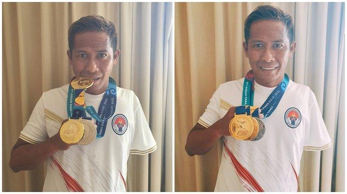 Atlet Renang disabilitas di balikpapan yang mendapatkan 5 mendali emas sekaligus di 5 pertandingan