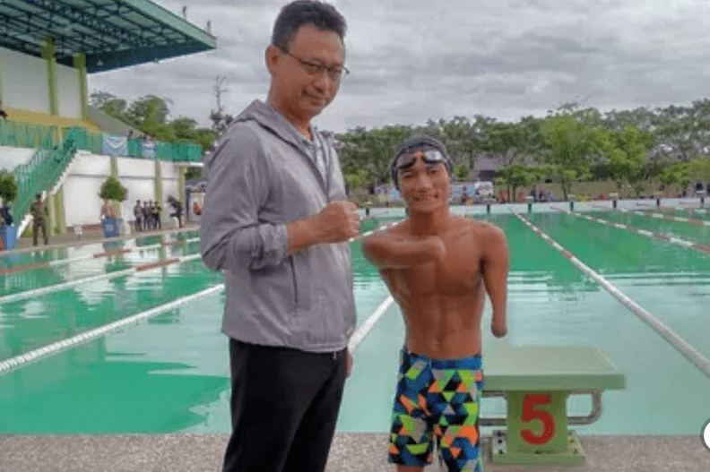 Simson Situmorang, Atlet Renang Tanpa Tangan dan Kaki Utuh