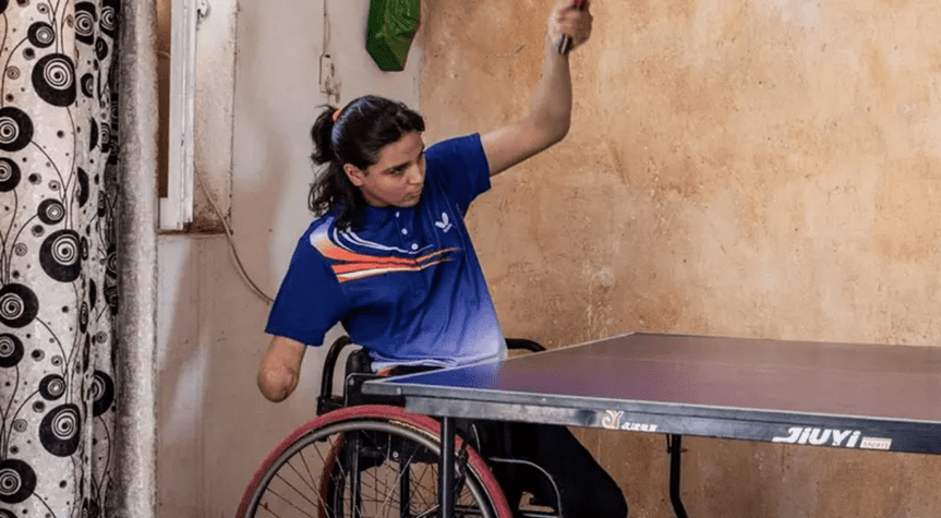 Najla Imad Lafta, Atlet Tenis Meja Disabilitas Bertalenta dari Irak