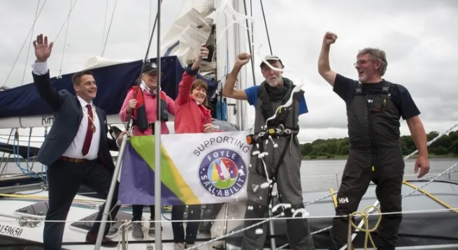 Pelaut Amputasi Menyelesaikan Perjalanan 4.000 Mil