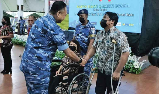 HUT Ke-80, TNI AU Bagikan Kaki Palsu Gratis Bersama Kick Andy Foundation